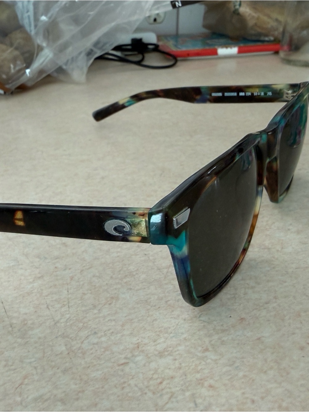 Costa Del Mar Aransas ARA 204 Sunglasses 580G Shiny Ocean Tortoise 58-16-145